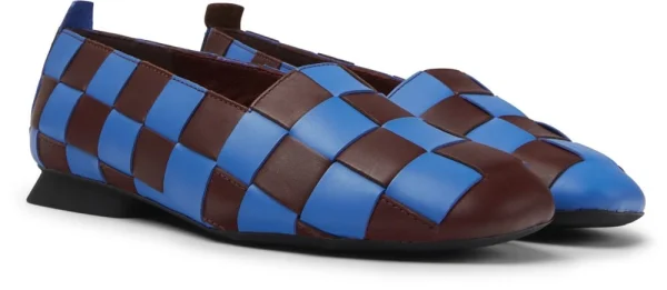 Camper Ballerinas “ Casi Myra “ In Blau / Burgund 3