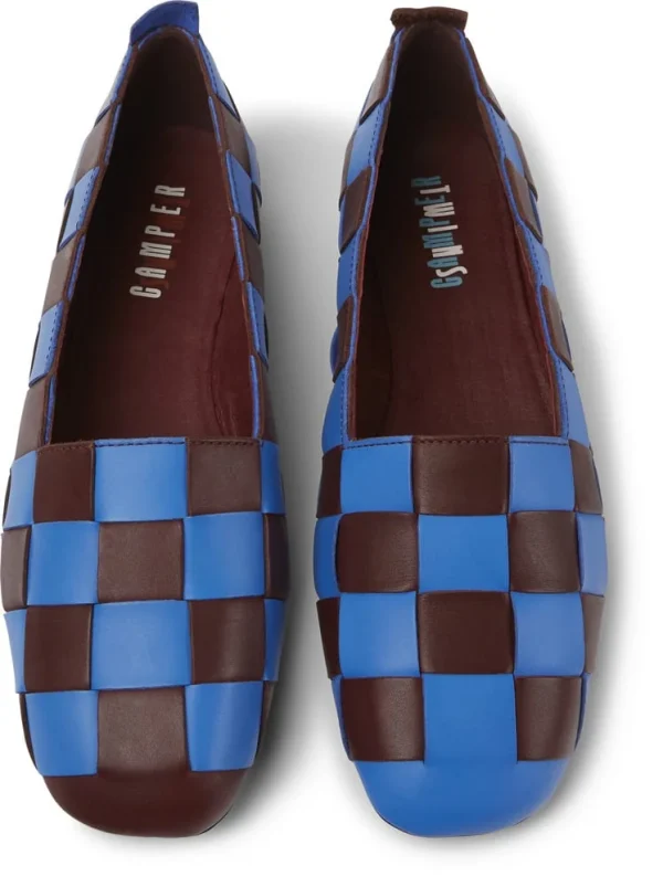 Camper Ballerinas “ Casi Myra “ In Blau / Burgund 4