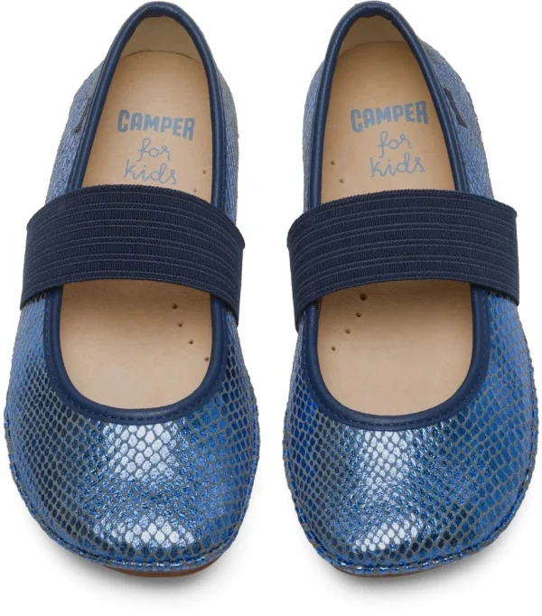 Camper Ballerinas “ Right “ In Silver Blau 4