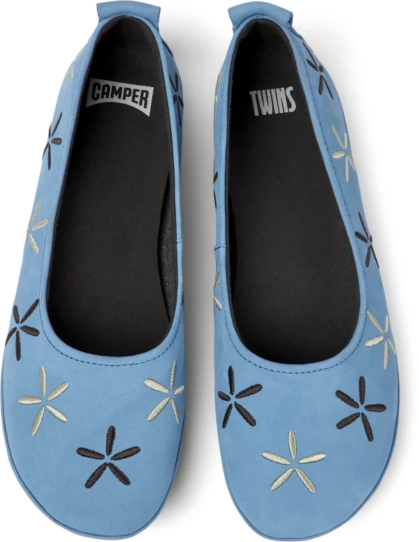 Camper Ballerinas “ Right Nina Twins “ In Hellblau 4