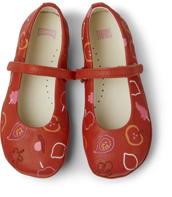 Camper Ballerinas “ Right Twins “ In Rot 4