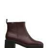 Camper Leder-Stiefeletten In Bordeaux 19