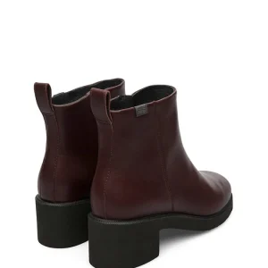 Camper Leder-Stiefeletten In Bordeaux 10