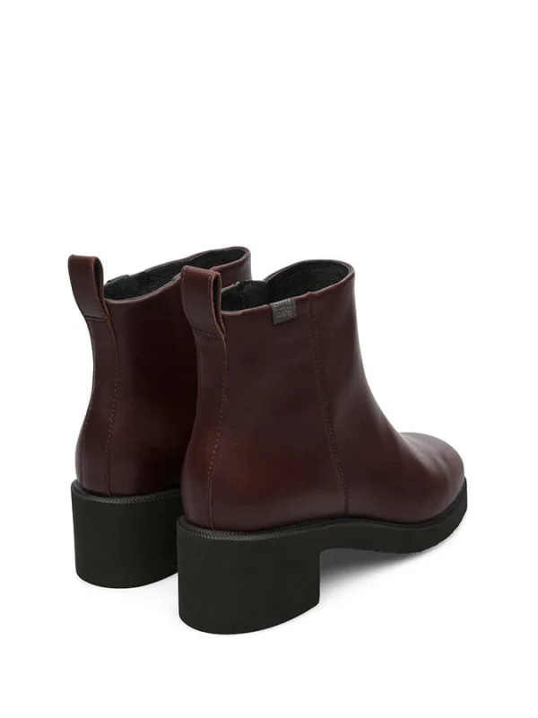 Camper Leder-Stiefeletten In Bordeaux 4