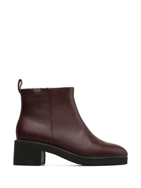 Camper Leder-Stiefeletten In Bordeaux 1