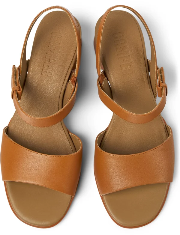 Camper Sandalen “ Katie “ In Camel Braun 4