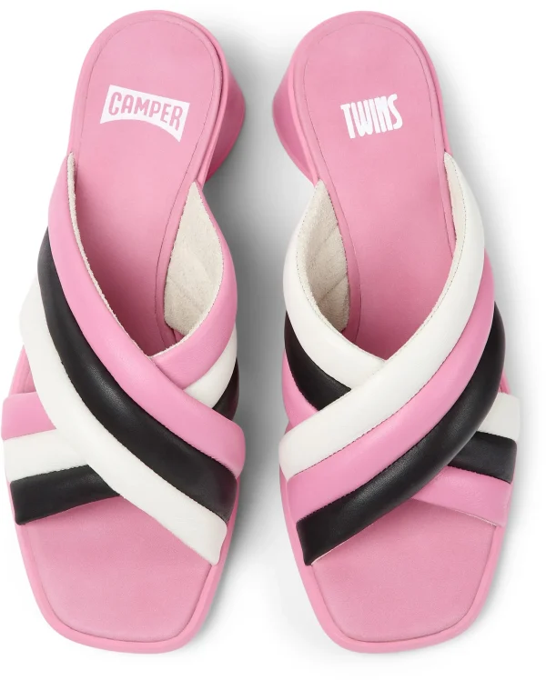 Camper Sandalen “ Kiara Twins “ In Rosa / Schwarz 4