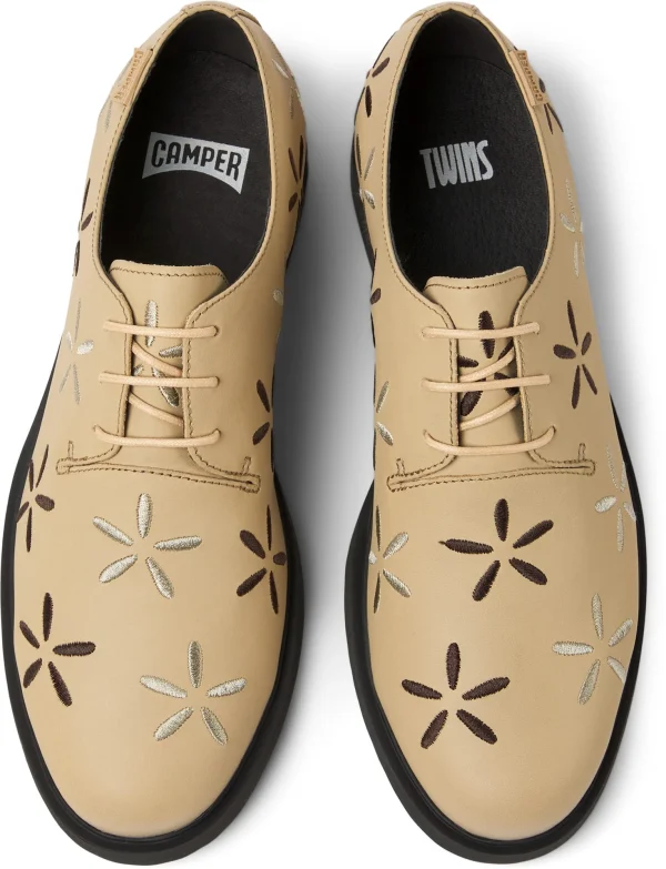 Camper Schnürschuhe “ Iman Twins “ In Beige 4