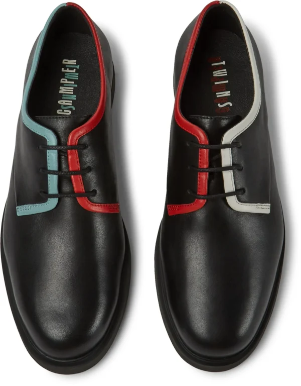 Camper Schnürschuhe “ Twins “ In Schwarz 4