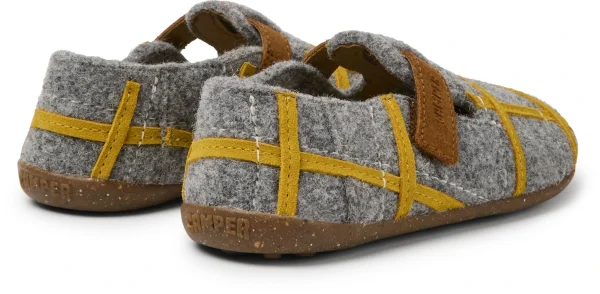 Camper Slipper “ Twins “ In Grau – Gelb 5