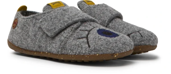 Camper Slipper “ Twins “ In Mittelgrau 3