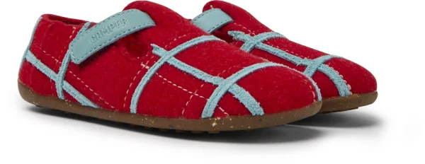 Camper Slipper “ Twins “ In Rot- Blau 3