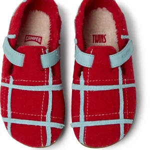 Camper Slipper “ Twins “ In Rot- Blau 11