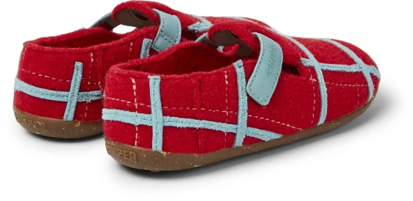 Camper Slipper “ Twins “ In Rot- Blau 5