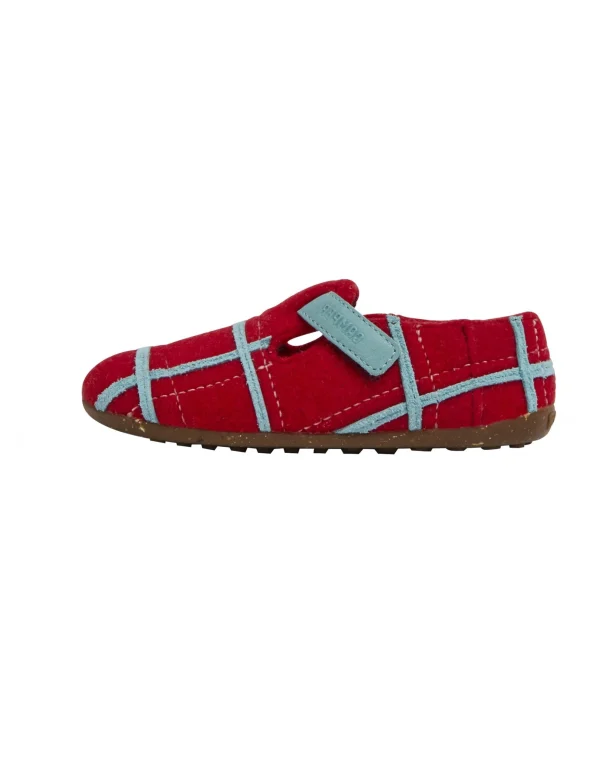 Camper Slipper “ Twins “ In Rot- Blau 1